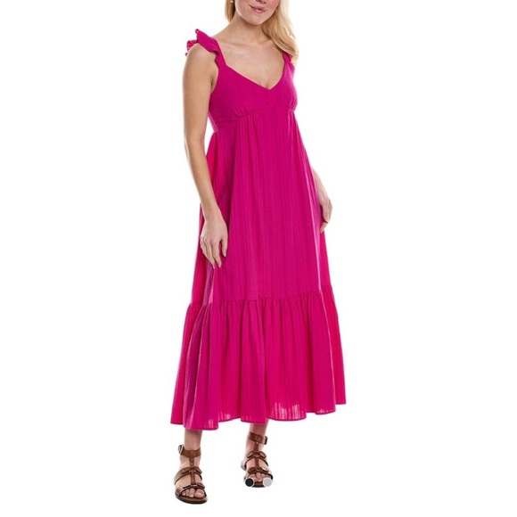 SALTWATER LUXE NWOT SZ M Elegant Pink Maxi Dress - Picture 1 of 7